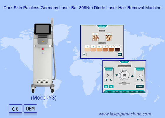 Schmerzlose Laser-Dioder-Haarentfernung für alle Hauttypen 755 808 1064NM