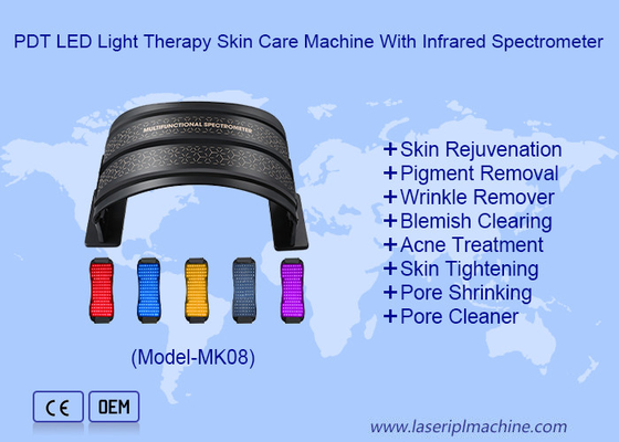 Portable PDT LED Lichttherapie Hautpflege-Maschine mit Infrarot-Spektrometer